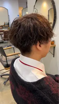 【メンズ限定💙】デザインカット×パーマ👨‍🦱