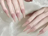 【長さ出し7680】 ✨ミニモ限定価格✨ワンカラー・輝ラメグラ【当日予約OK】