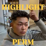 💈男前になりたい方💈メッシュ+パーマ+カット[メンズカット/極道パーマ/メッシュ/ハイライト/外国人風]