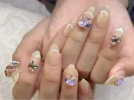 💎【長さだし】ワンカラー＋パーツつけ放題 ¥12,000 (500円パーツ10個まで)