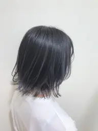 【トレンドヘア◎】顔周りデザインカット＋艶感カラー¥8450(ワンカラーのみ)