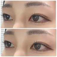 【眉毛＆まつ毛】アイブロウWAX＋束感まつ毛パーマ上／時短で垢抜け◎【4/24限定】