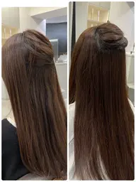 縮毛矯正/美髪矯正【※補強剤込み】(巻ける/地毛風/シャキンとしない自然な仕上がり/ブリーチ矯正/酸熱トリートメント)