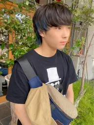 【デザインカラー】メンズカット+デザインカラー(ケアブリーチ)