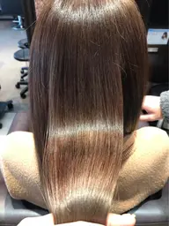 酸性ストレート+髪質改善トリートメント+超音波アイロン