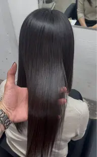 【SNSで見る艶髪💐】オリジナル髪質改善縮毛矯正➕カット➕質感再生ケラチントリートメント➕内部補修3step TR