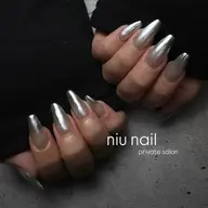 𐙚シンプルネイル(ミラー)