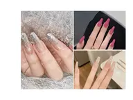 超🉐チップ長さ出し10本ワンカラー/ラメグラ/マグネットグラ¥9440ソフトジェルオフ無料リボン2個無料