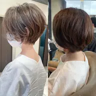 大人ショートカット🫧40代50代から人気✨️＋白髪染め💇‍♀️