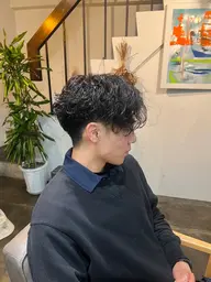 メンズカットパーマ