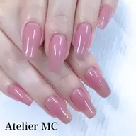 オフ無し限定【10本長さ出し🪷カラーパウダーアクリル スカルプ】🪷ワンカラーラメグラ🪷