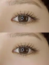 🎀LEDエクステ🎀フラットラッシュ100本迄+束感コーティング付き🧸オフ別途550円