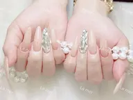 💖ハンド💖チップ長さだし10本+埋め尽くし2本アート💕