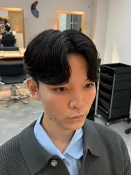 【新規限定】 The･韓国ヘアに◎ 《カルマパーマ ➕ メンズカット》 韓国/メンズ韓国ヘア