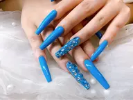 【チップ】長さ出し　ワンカラー・ラメグラ【マグネット・フラッシュ追加料金なし！】