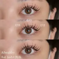 人気メニュー💕&healthy120本(エクステ＋パーマ)下がりまつ毛の方におすすめ！ナチュラルに濃さ欲しい方はこちら