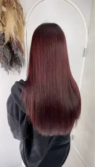 【高槻ミニモ限定🩵ྀི】【ブリーチなし】ダブルカラー+補修トリートメント