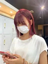 🫧‪カット ➕ ブリーチなしダブルケアカラー 🥣🩵