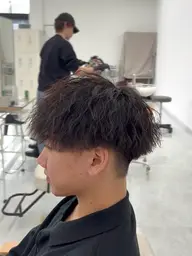 カット➕縦落ちパーマ