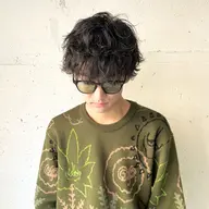 【メンズ/ケア/クリームパーマ】低ダメージで抜け感のあるパーマ Cream perm + cut ¥14,300​〜​