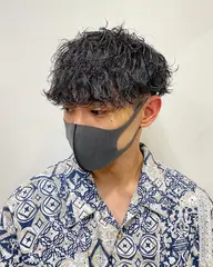 ●メンズカット＋パーマ