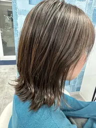 ワンカラー+デザインカット+美髪トリートメント