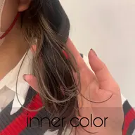 【💍インナーorイヤリングカラー＋全体カラー💍】インナーブリーチ込メニューです✨️シャンプーブロー込み