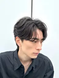 【人気No. 1✨】韓国風センターパート🇰🇷（メンズカット）＋ニュアンスパーマ