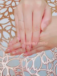 有料パーツ4個/ストーン２０個◾️ベースカラー1色シンプルオフ込み◆パーツが付いてるデザイン＋800長さだし＋1300