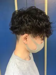 【メンズ限定】カット＆スパイラルパーマ+3stepリンケージトリートメント✨ダメージ軽減コスメパーマ✨️