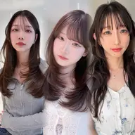 ⭐️韓国レイヤーカット+透明感カラー