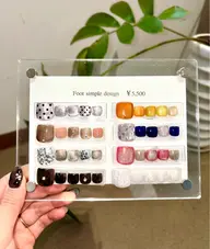 フットジェルネイル【 シンプルデザイン 】【当日予約OK🌷】