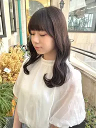 【前髪カット】+【ケアカラー】+【美髪ケア7 stepトリートメント】🧴🫧