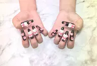 ハンドネイル♡ジェリップ10本（長さだし）ワンカラーorラメグラ（オフなし）