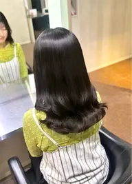 コテ巻き風パーマ+カット