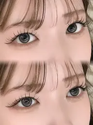 4/27 本日2名様限定⭕️15:00~❣️オフ有り無しフラットラッシュエクステモデル(⚠️100~130)