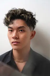 メンズカット＋パーマ＋シャンプー