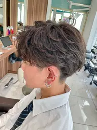 😎メンズ専用😎カット＋フェザーパーマ🪶流れるようなパーマ🕊セット時間3分✨