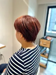 40代50代60代に大人気！白髪ぼかしハイライト/脱白髪染め　[顔周りレイヤー]顔周り＆ハチ上デザイン+ヘッドスパ