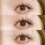 【人気No.1♡】フラットラッシュ120本🎀(コーティング込)