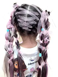 エクステ編み込み＋ヘアパーツ【キッズA】