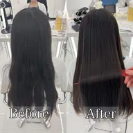 縮毛矯正＋整えカット（毛先２センチ）