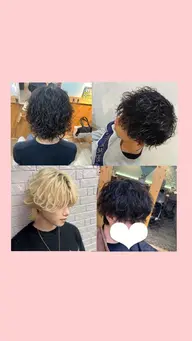 メンズ限定カットパーマモデル