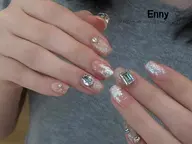 【2級持ち研修ネイリスト】【持ち込みデザイン】アート/パーツ6本やり放題+ストーンつけ放題 5980円