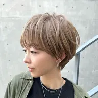 似合わせショートカット✂️➕ブリーチダブルカラー🩵