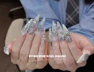 自爪ジェル写真持ち込み高品質パーツつけ放題、複雑可 10580