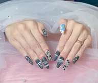 【オープン記念】全メニュー30％OFF（期間限定）チップ長さだし 10本デザイン　(パーツ付け放題)