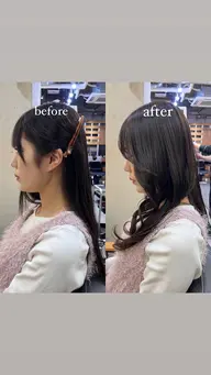 前髪小顔カット✂️☁️🌿