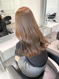 [人気Ｎｏ．1]🎀 ブリーチなしWカラー 🎀➕髪質改善トリートメント💓➕炭酸スパ➕コテ巻き仕上げ💕