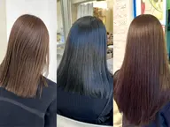 ブリーチなしケアダブルカラー🫧透明感カラー